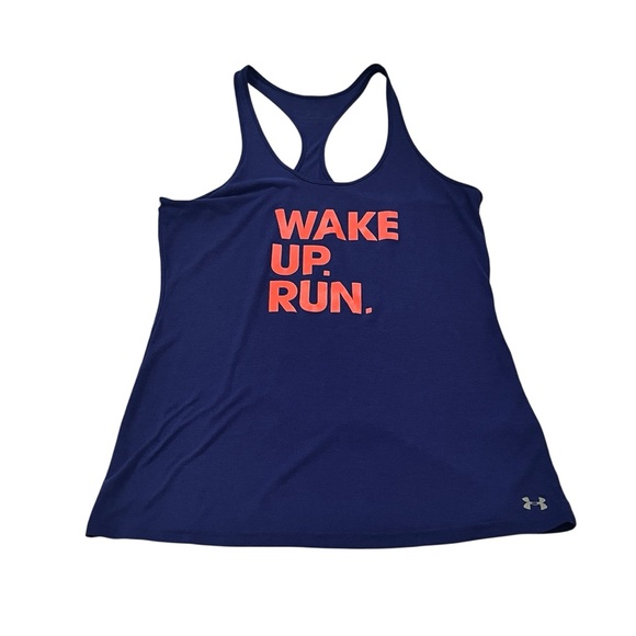 Women’s Medium Purple Under Armour Heat Gear Tank Top Sleeveless Shirt Running - Picture 1 of 5